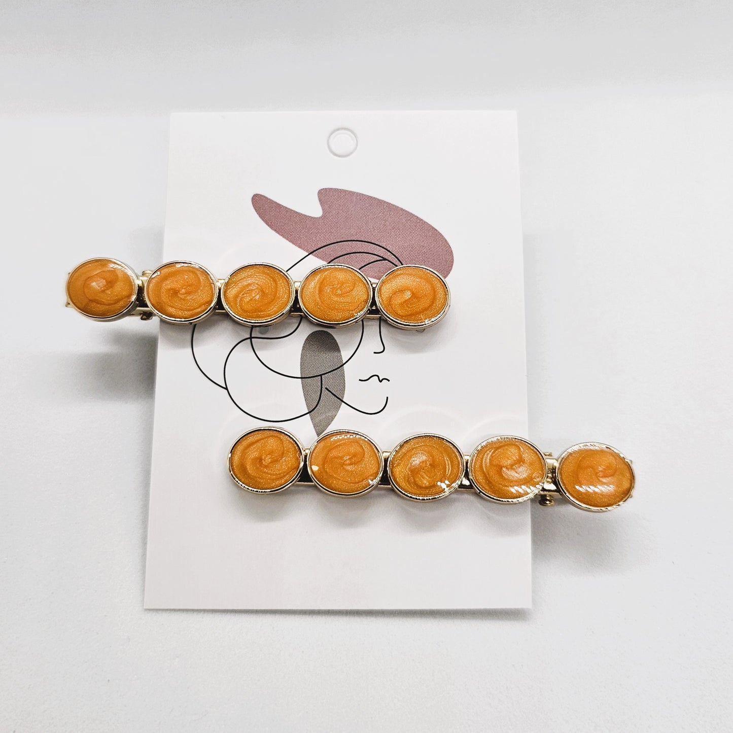 Esther Swirl Alligator Clip - Pair