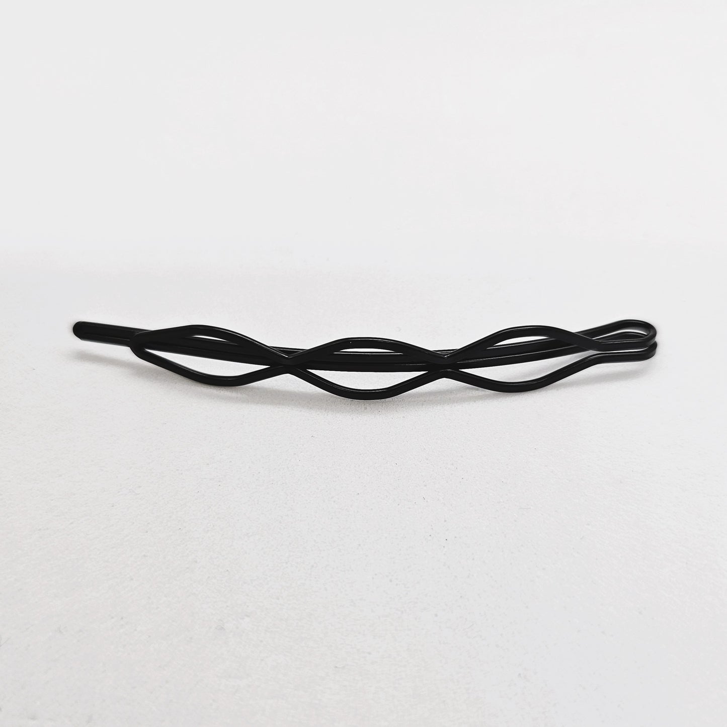 Alison Basic Black Wire Hair Slide - Pair