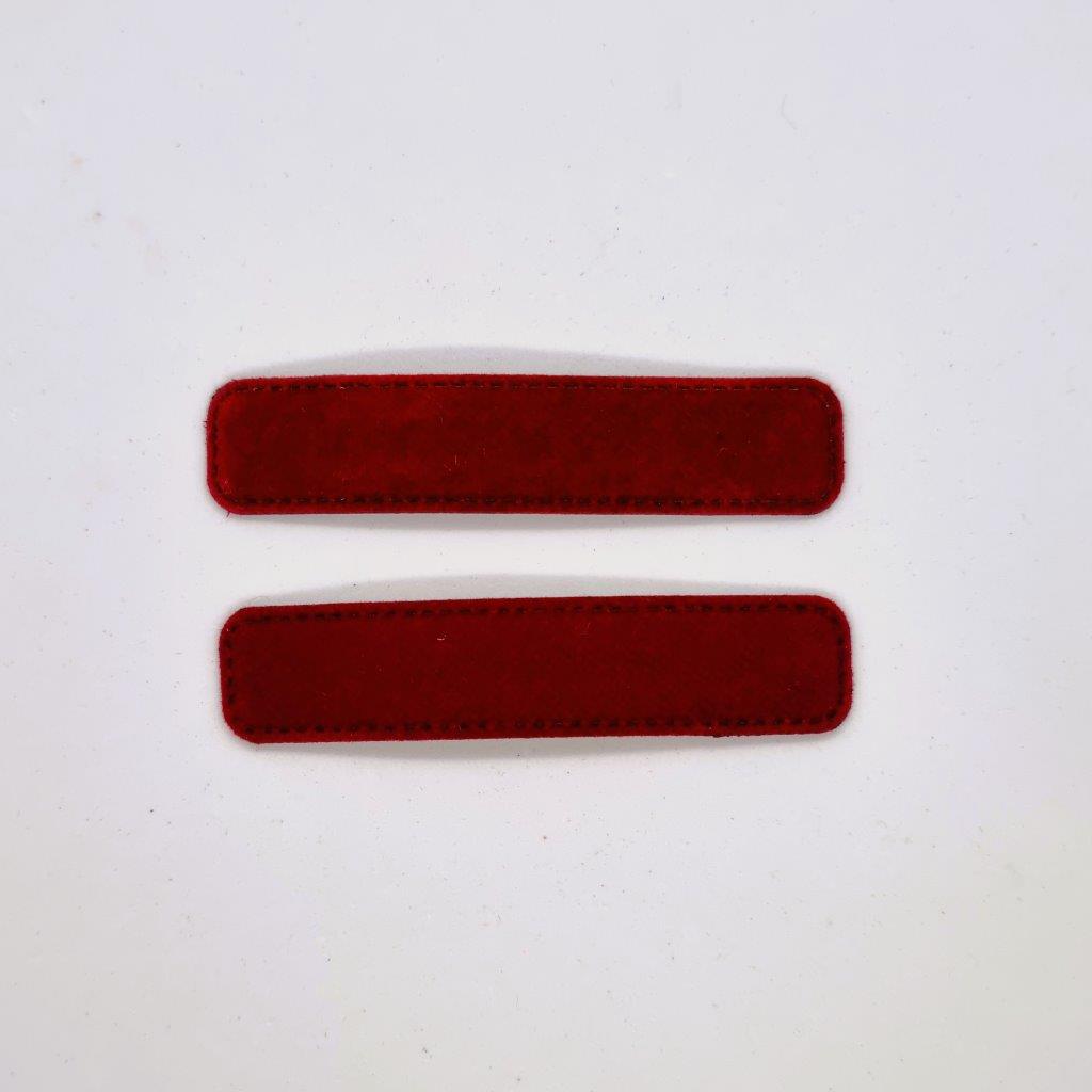 Staid Velvet Snap Clip - Pair