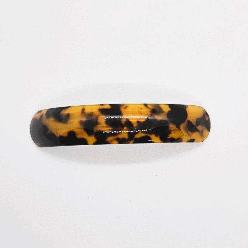 Onyx Premium Resin Large Curved Barrette