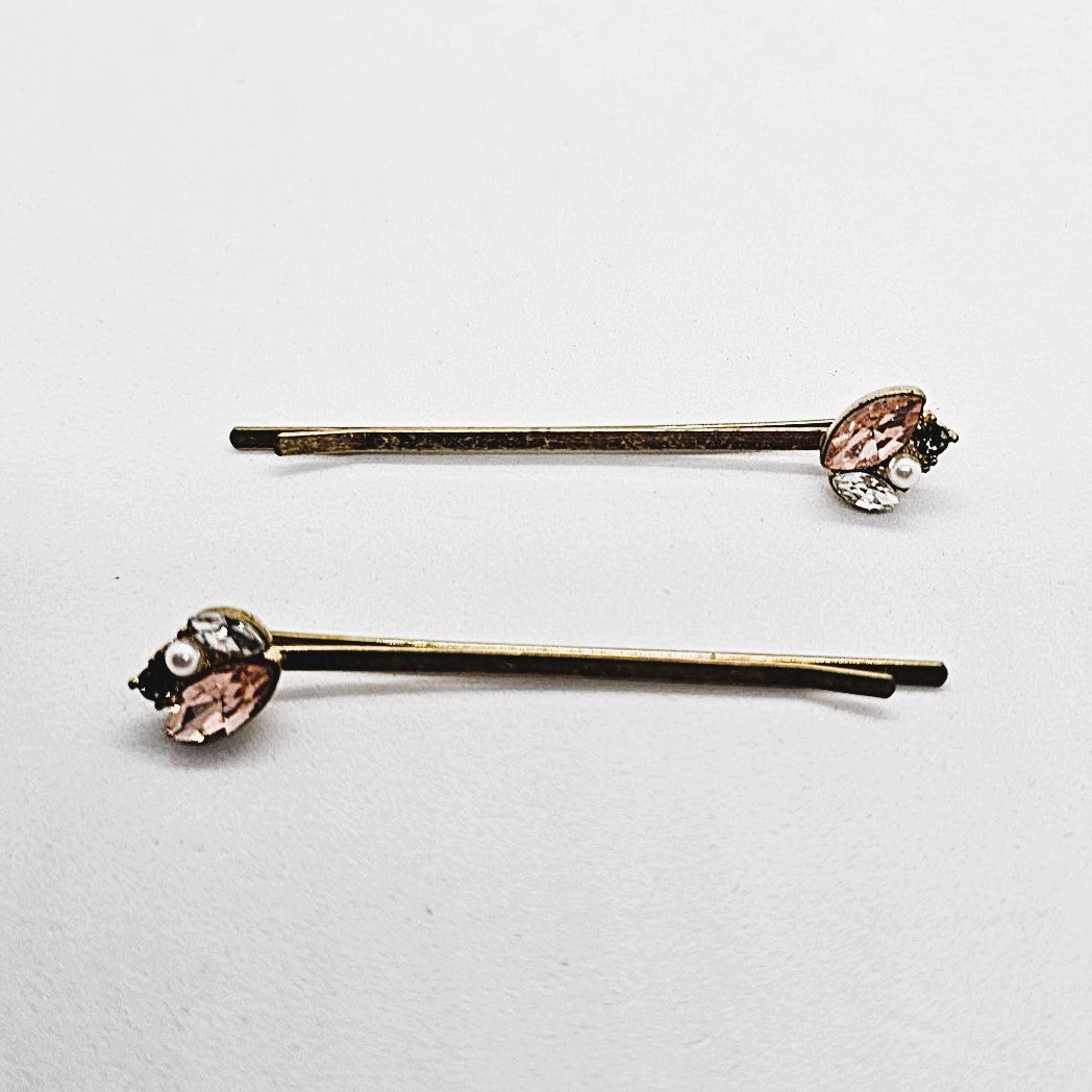 Venus Diamante & Pearl Hair Slide - Pair