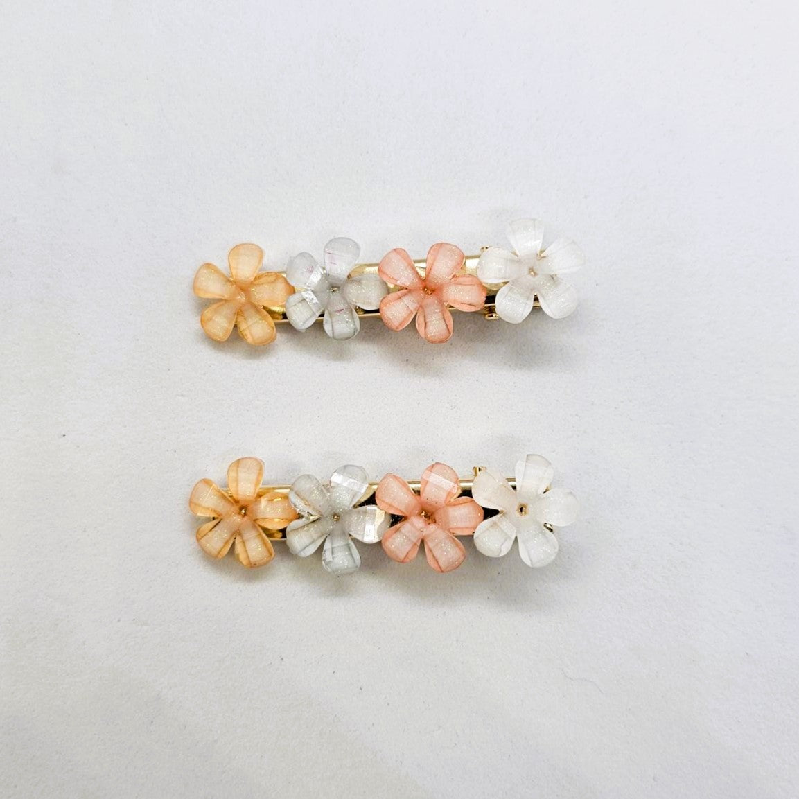 Denise Junior Translucent Alligator Clip - Pair