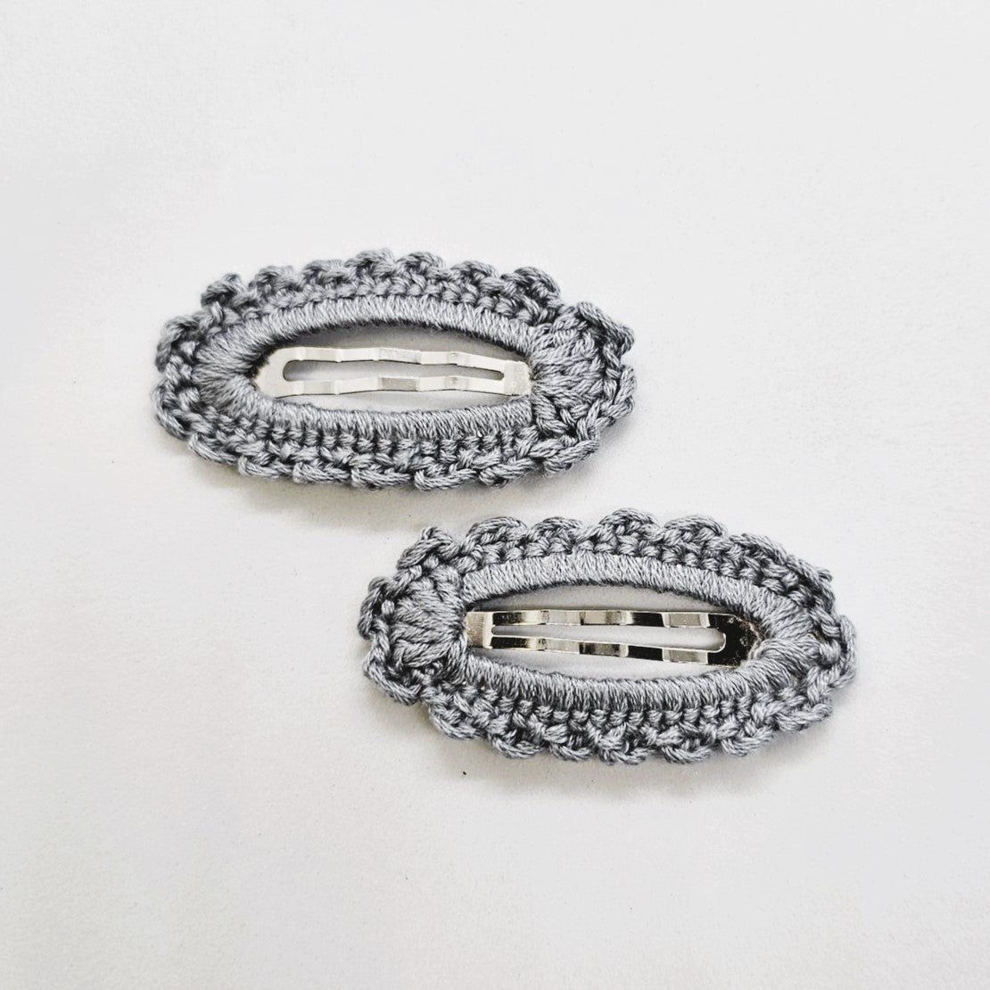 Paige Junior Crochet Snap Clip - Pair
