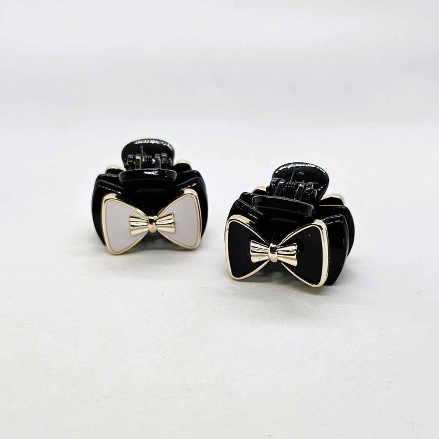 Sarah Metal & Plastic Mini Claw Clip - Pair