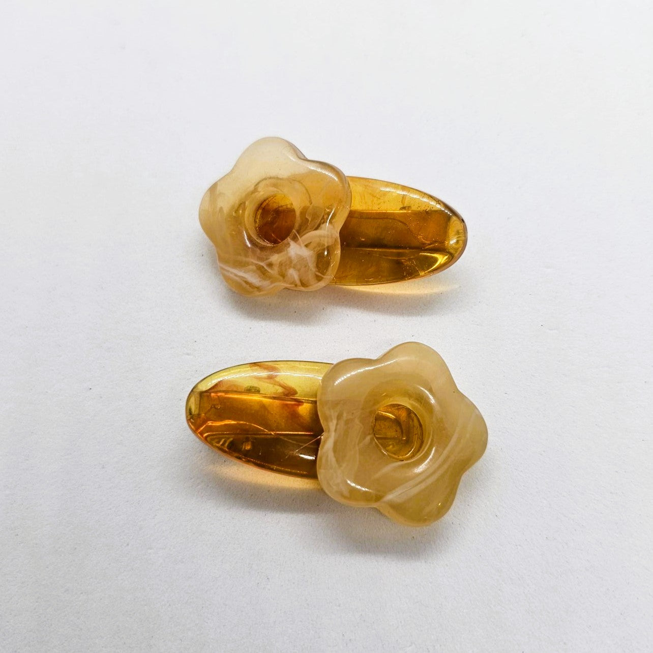 Luna Mini Resin Alligator Clip - Pair