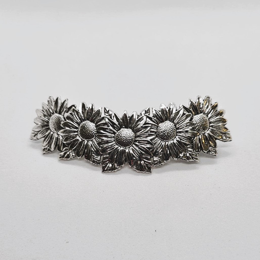 Field of Sunflowers Metal Barrette