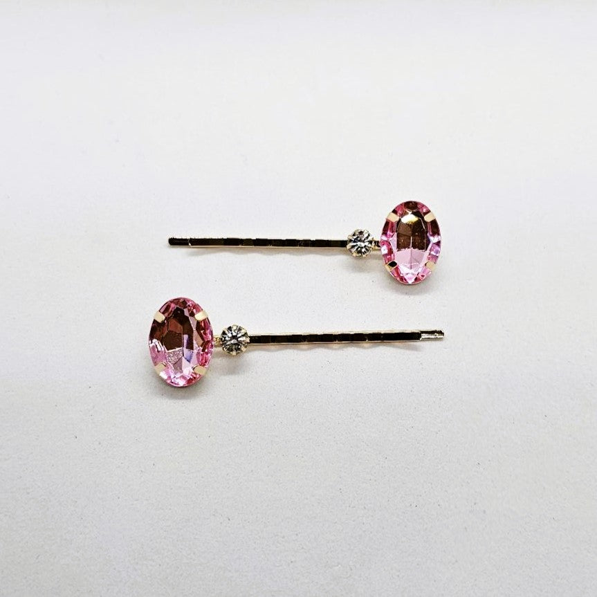Odette Crystal Hair Slide - Pair