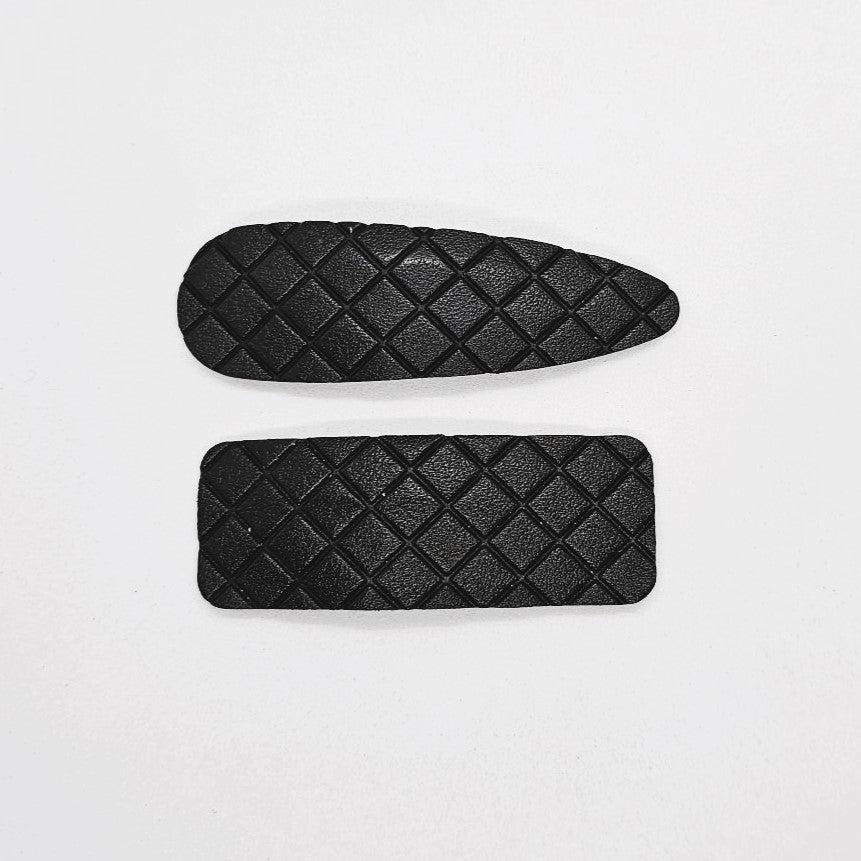 Theresa Faux Leather Snap Clip - Pair