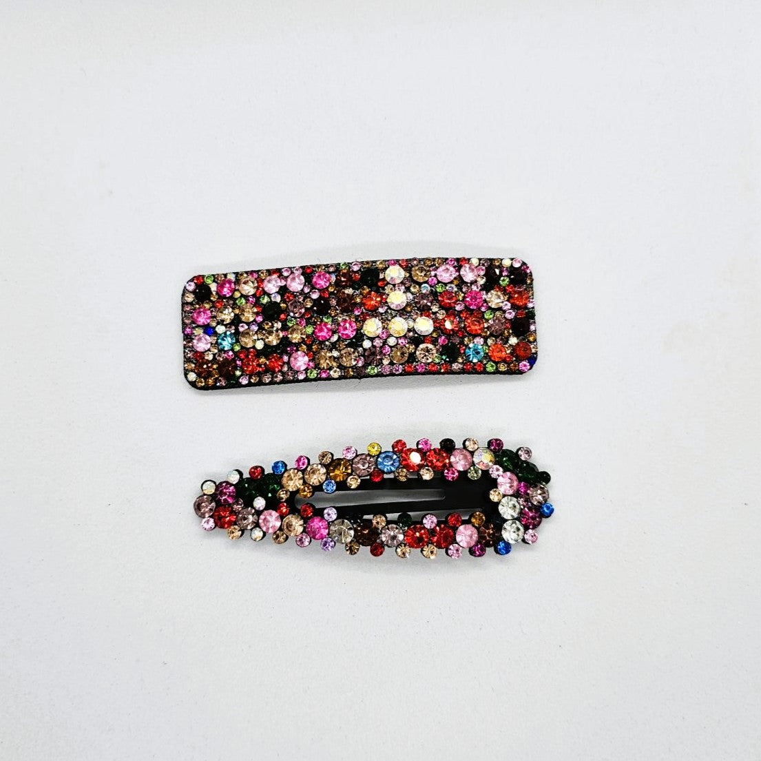 Confetti Diamante Snap Clip - Pair