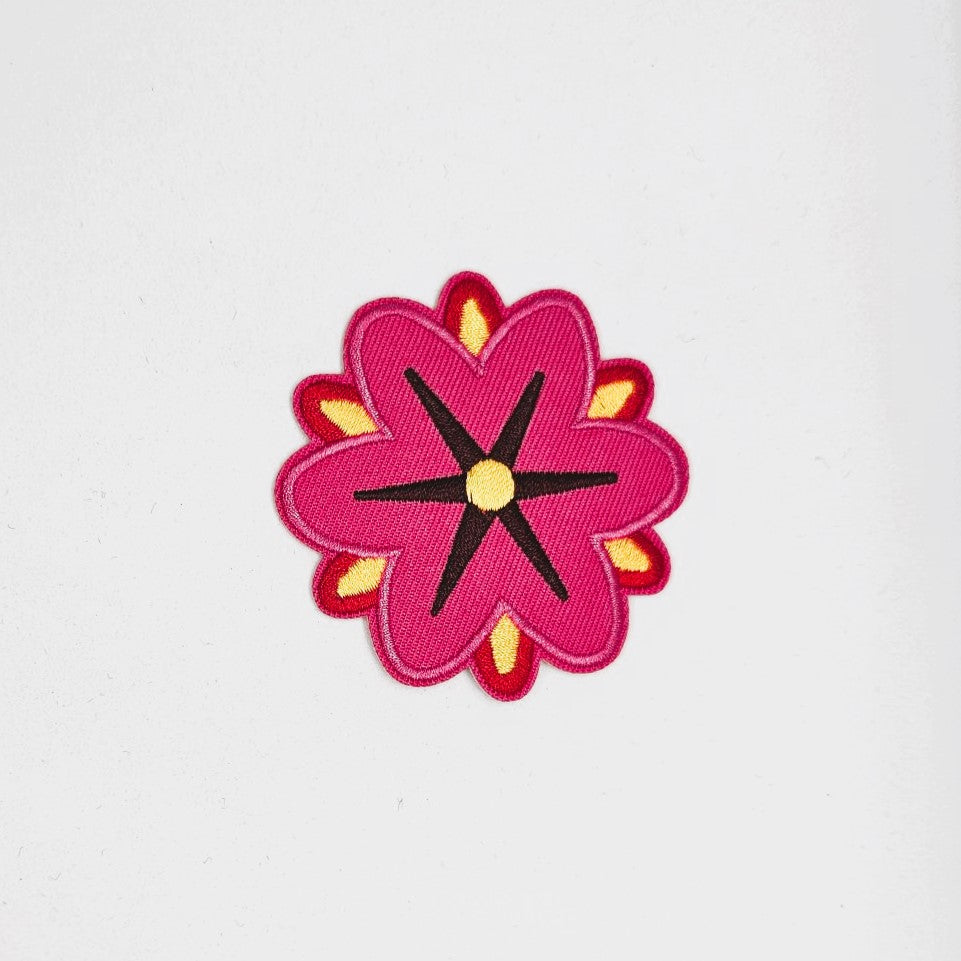 Hippie Multi-Coloured Handmade Flower Snap Clip