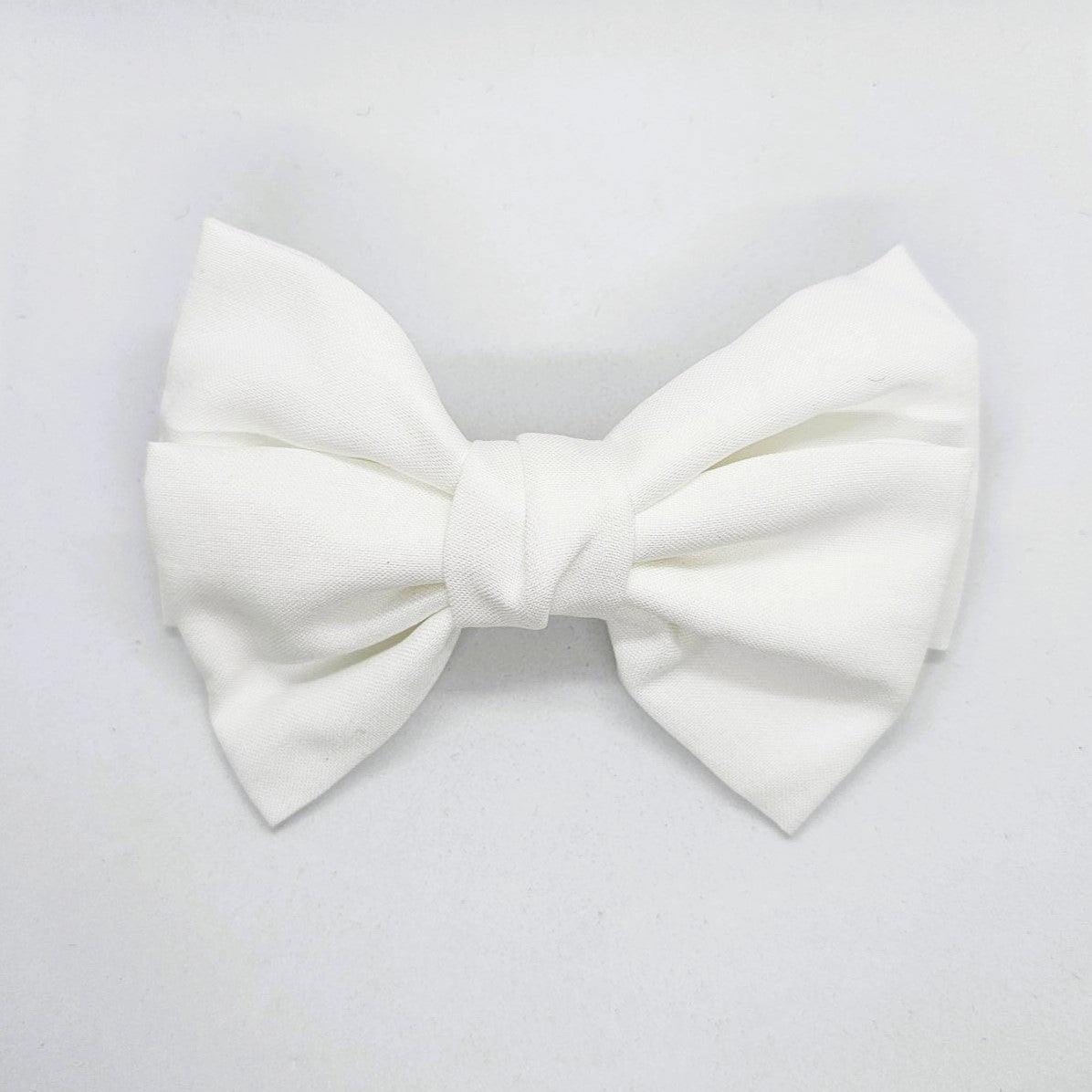 Janet Linen-Look Fabric Bow