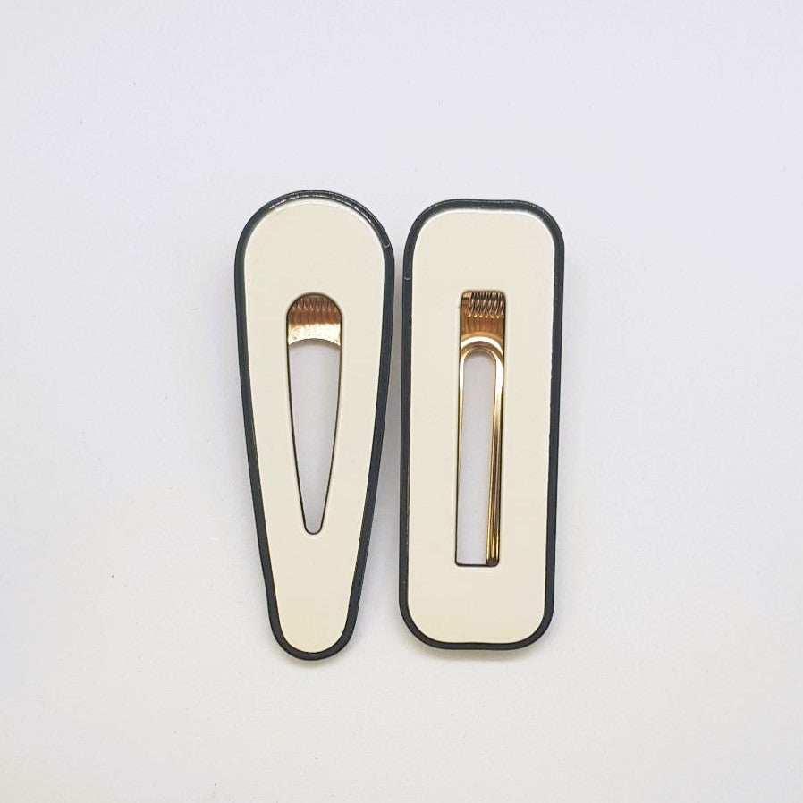 Grace Resin Alligator Clip - Pair