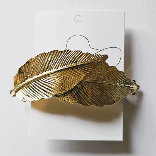 Fallen Leaf Gold Barrette