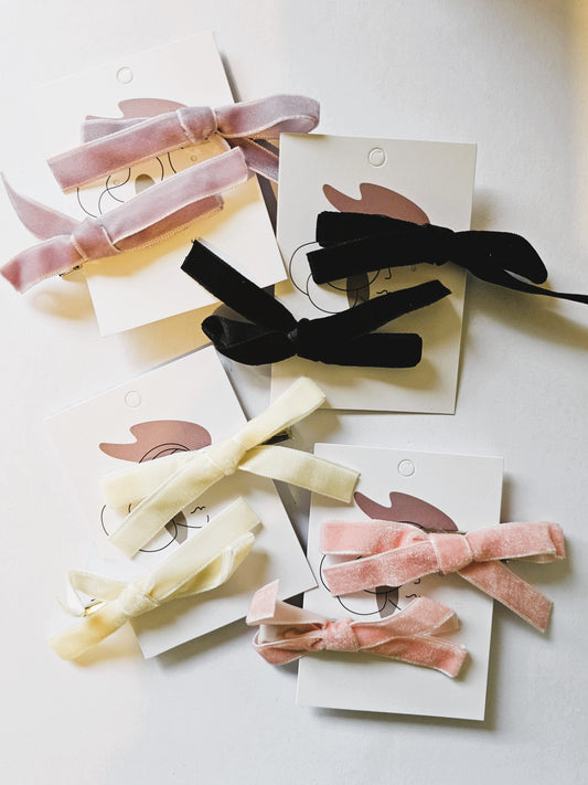 Classe Junior Velvet Alligator Clip - Pair