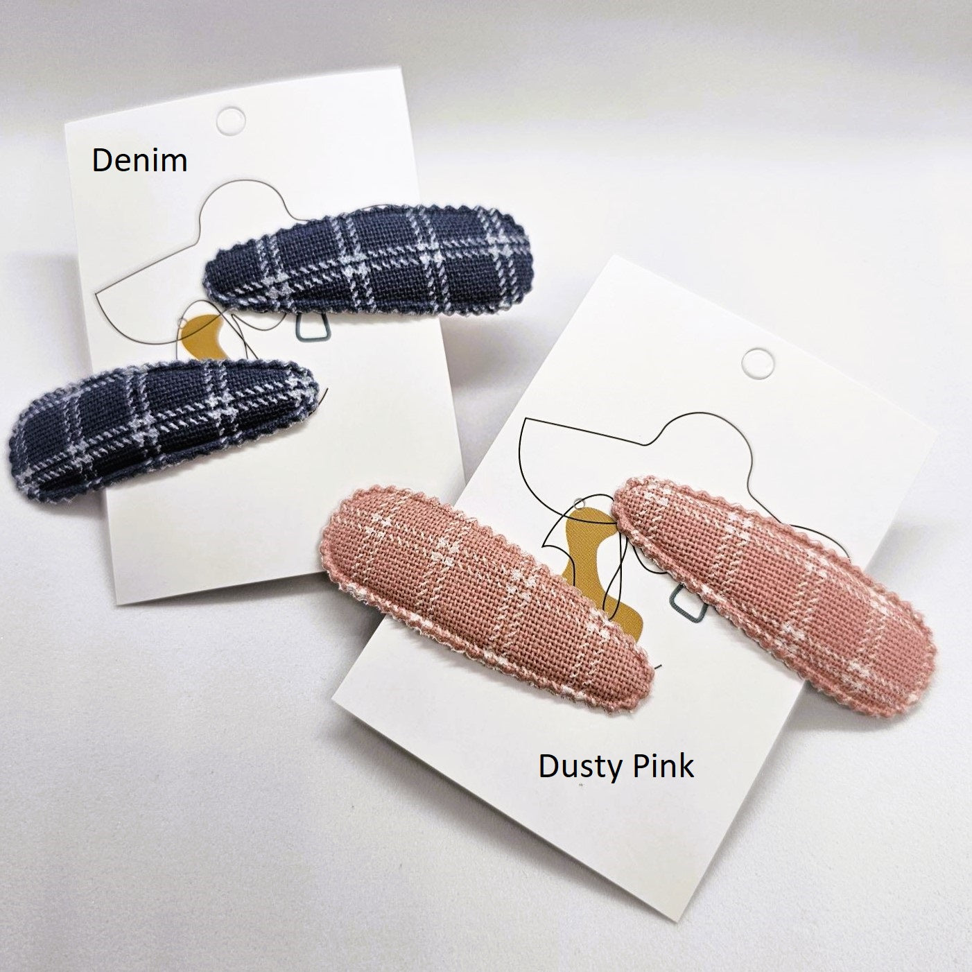 Maisie Junior Snap Clip Checks - Pair