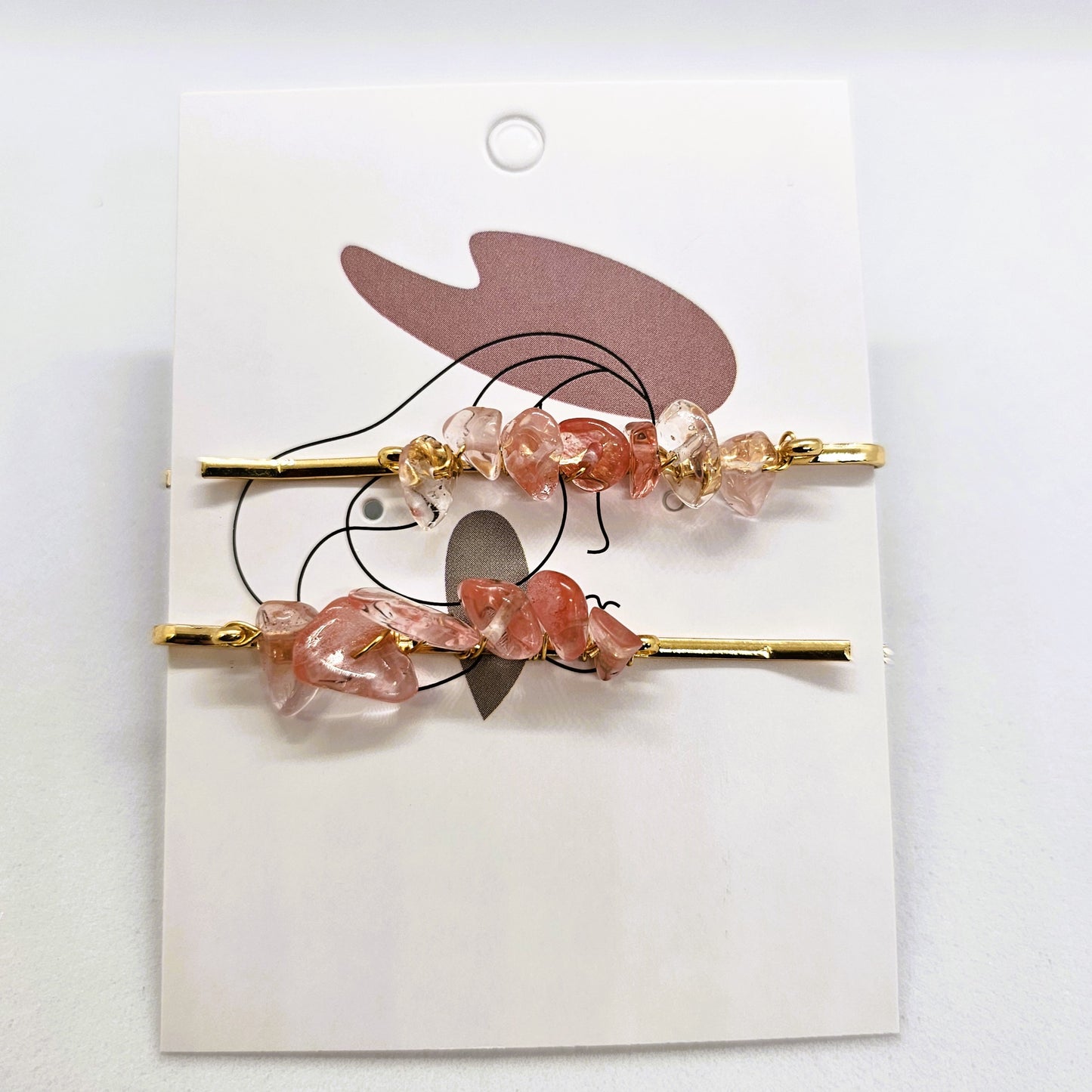 Stonehenge Rock-Encrusted Hair Slide - Pair