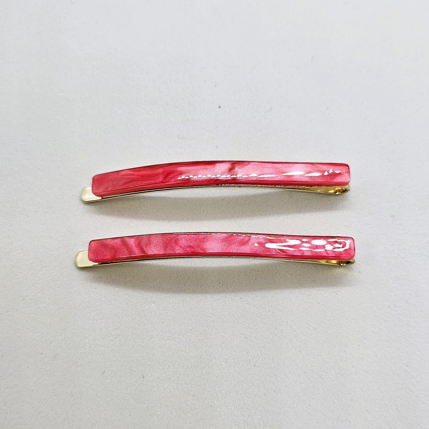 Mother of Pearl Resin Hair Slide - Pair