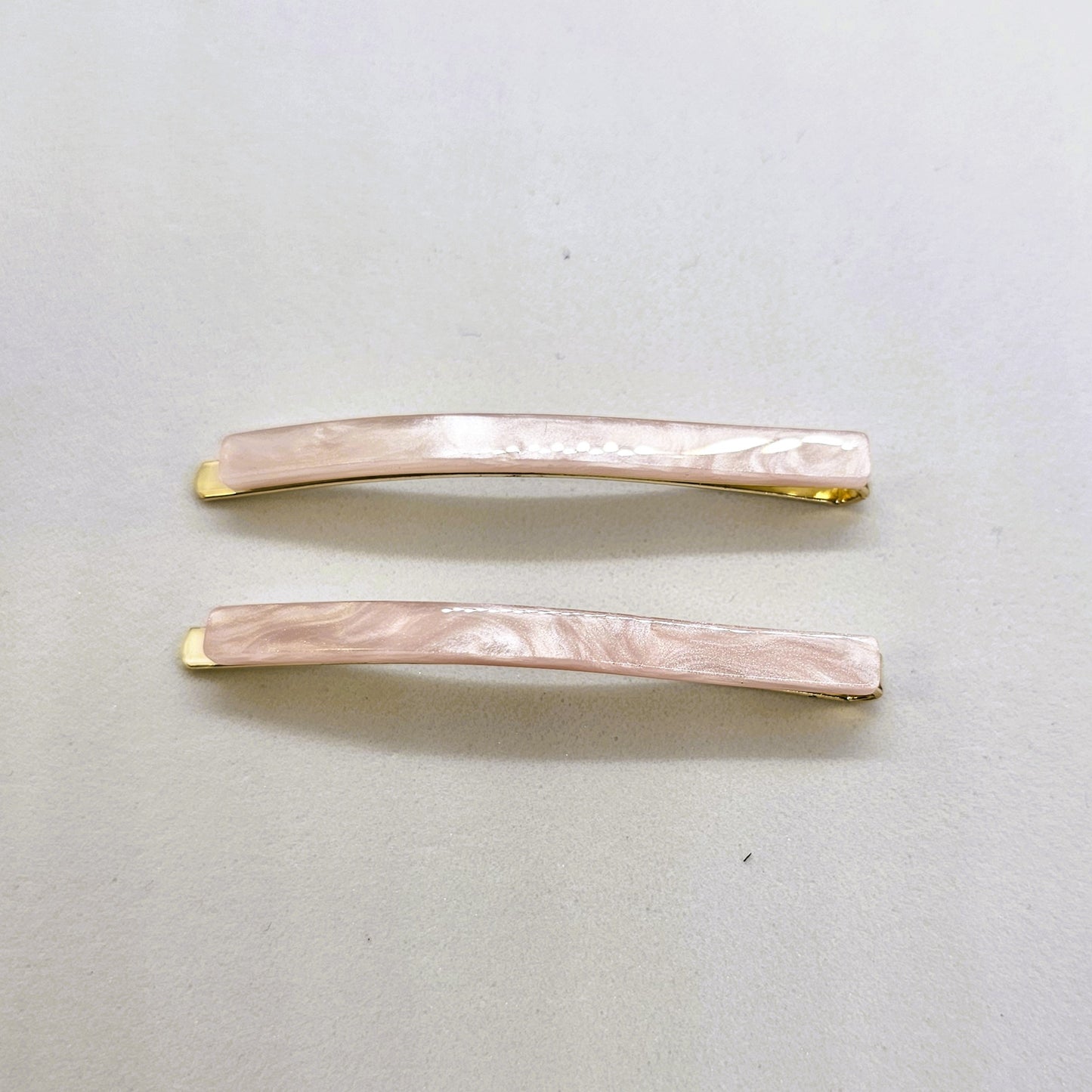 Mother of Pearl Resin Hair Slide - Pair