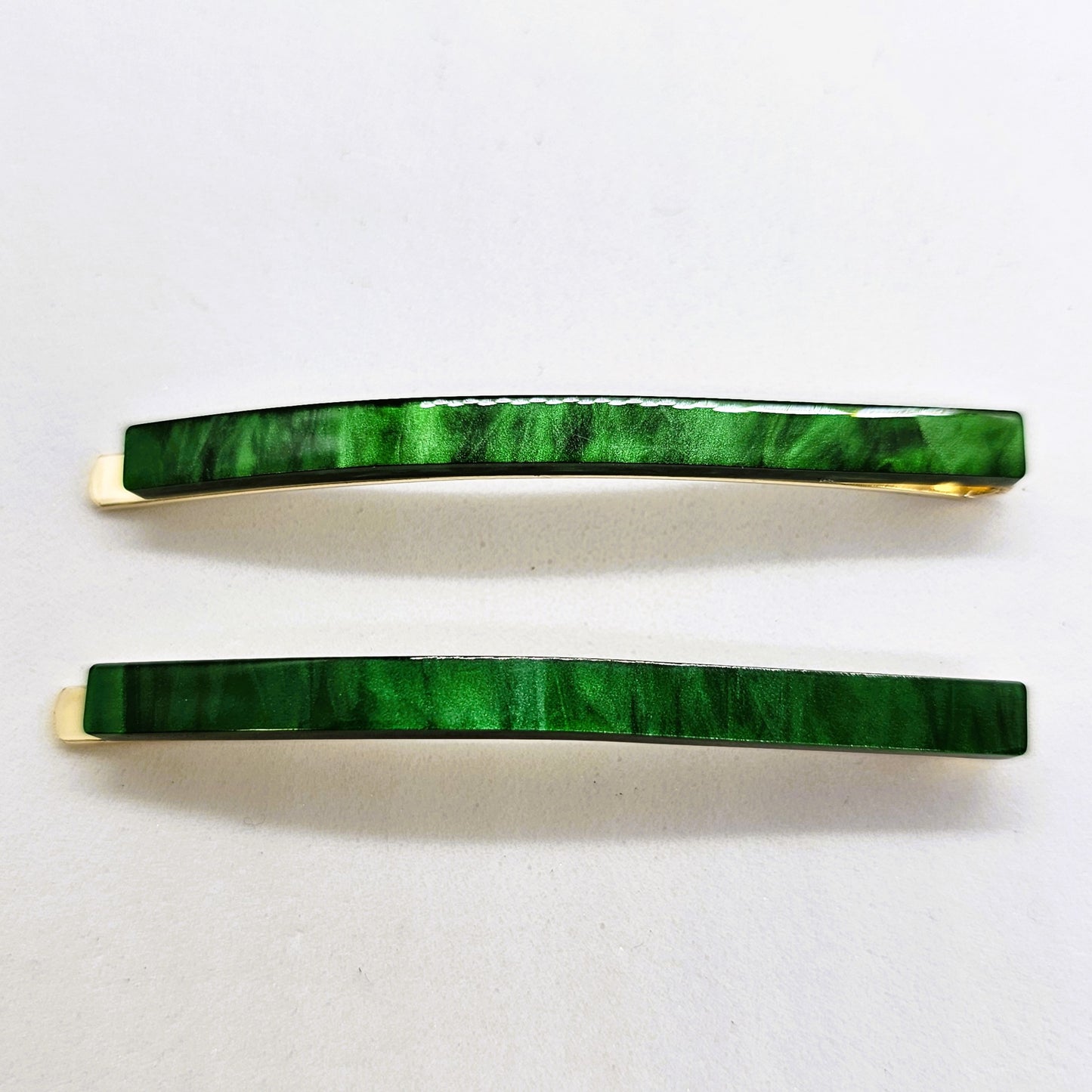 Mother of Pearl Resin Hair Slide - Pair