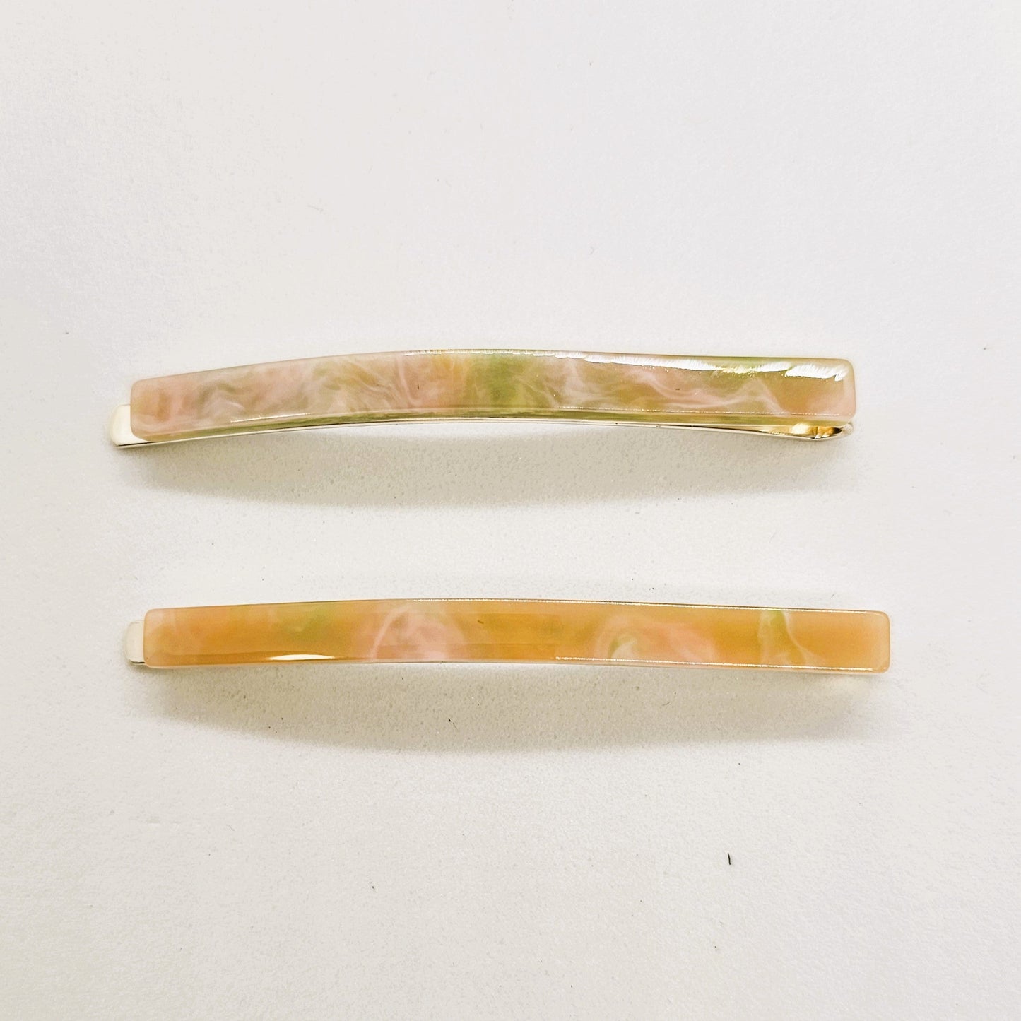 Mother of Pearl Resin Hair Slide - Pair