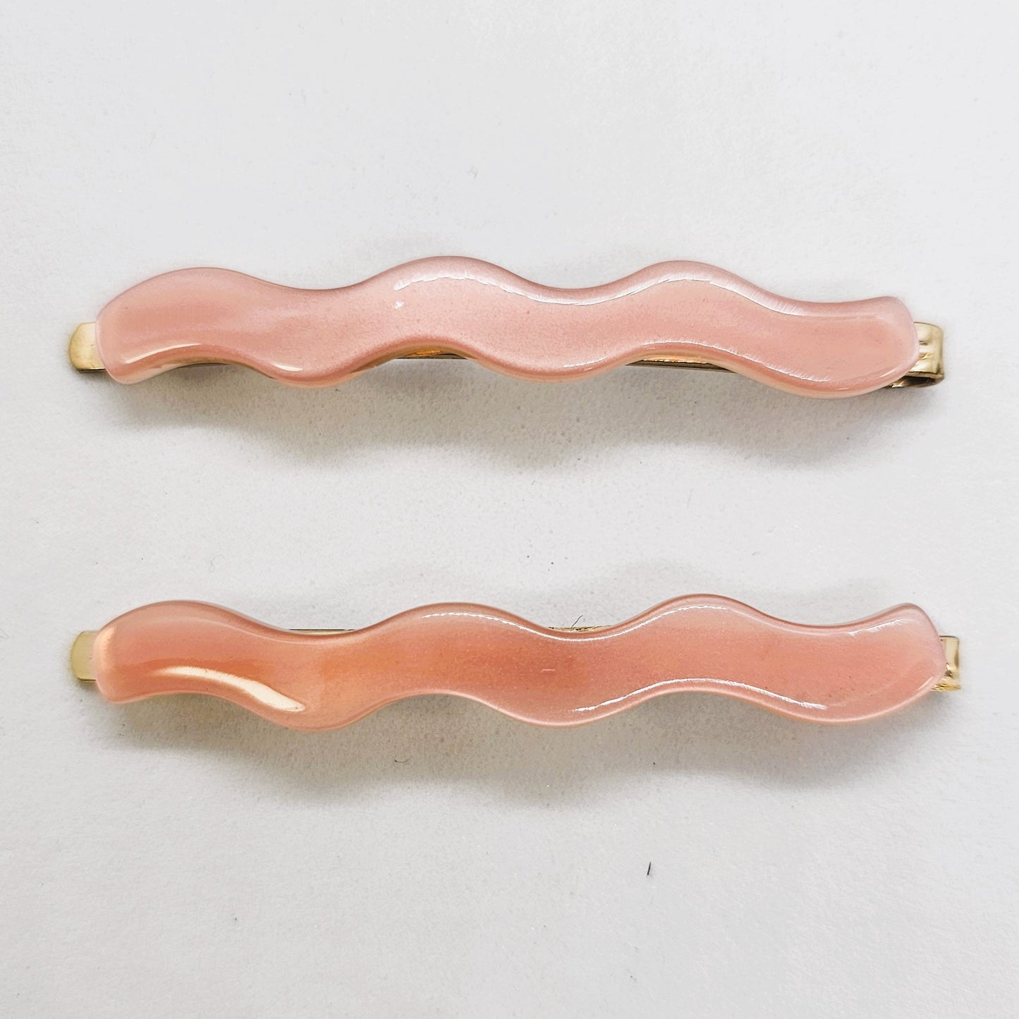 Wanda Wavy Resin Hair Slide - Pair