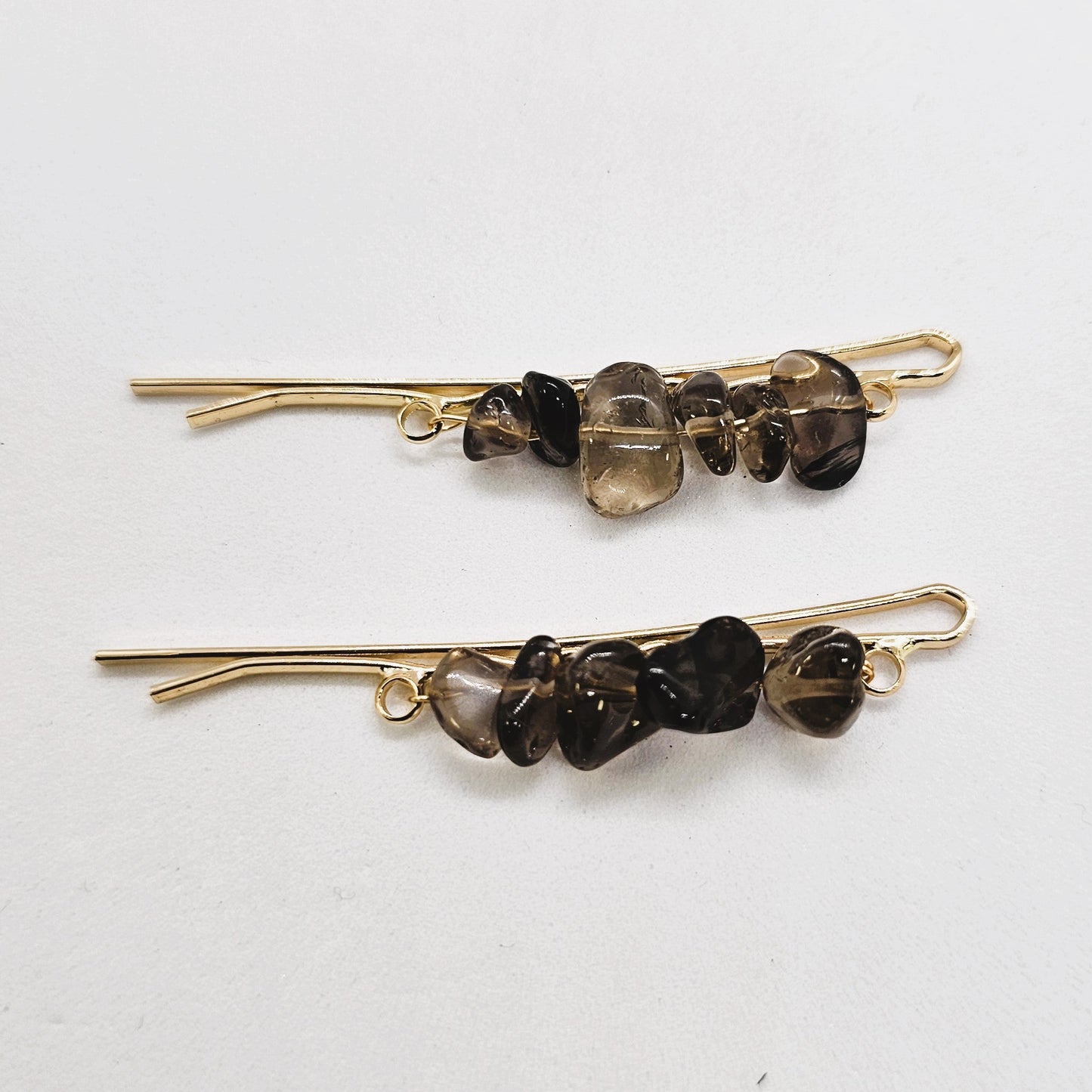 Stonehenge Rock-Encrusted Hair Slide - Pair