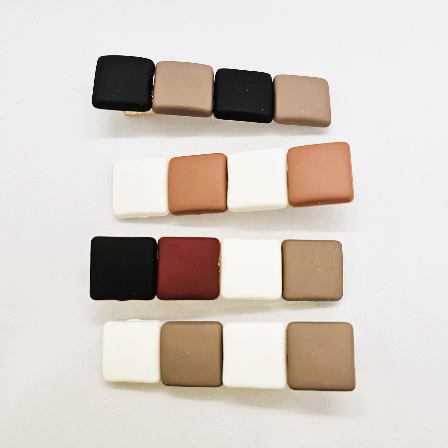 Cubix Matte Alligator Clip - Pair