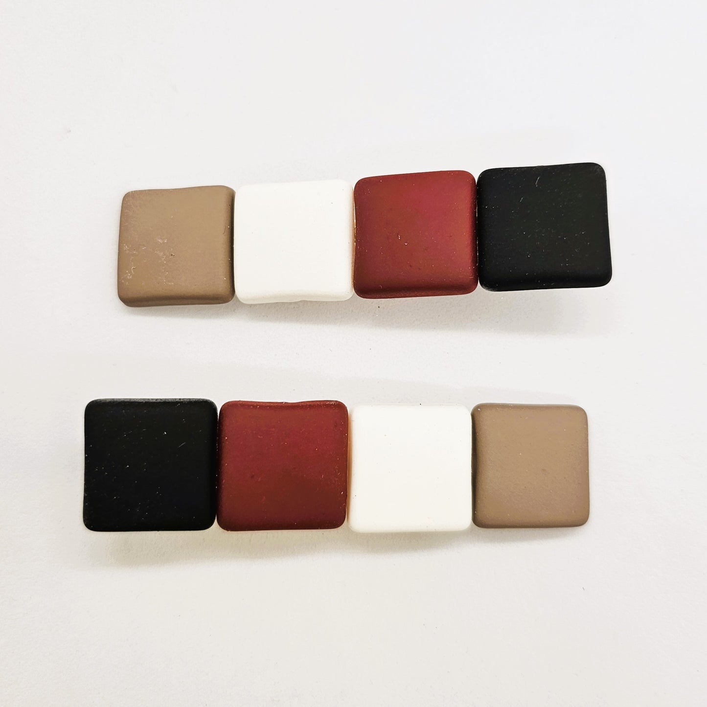 Cubix Matte Alligator Clip - Pair