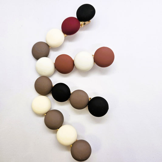 Clara Matte Alligator Clip - Pair