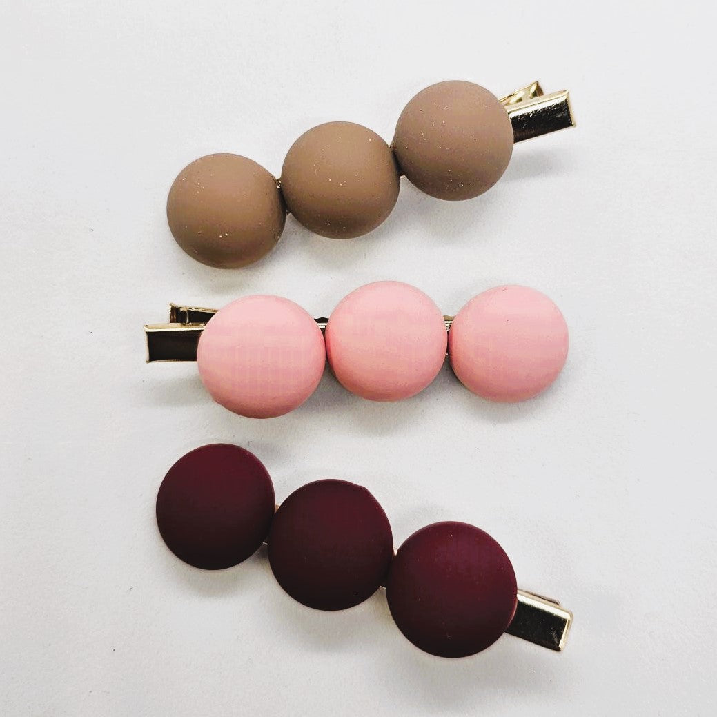 Clara Matte Alligator Clip - Pair