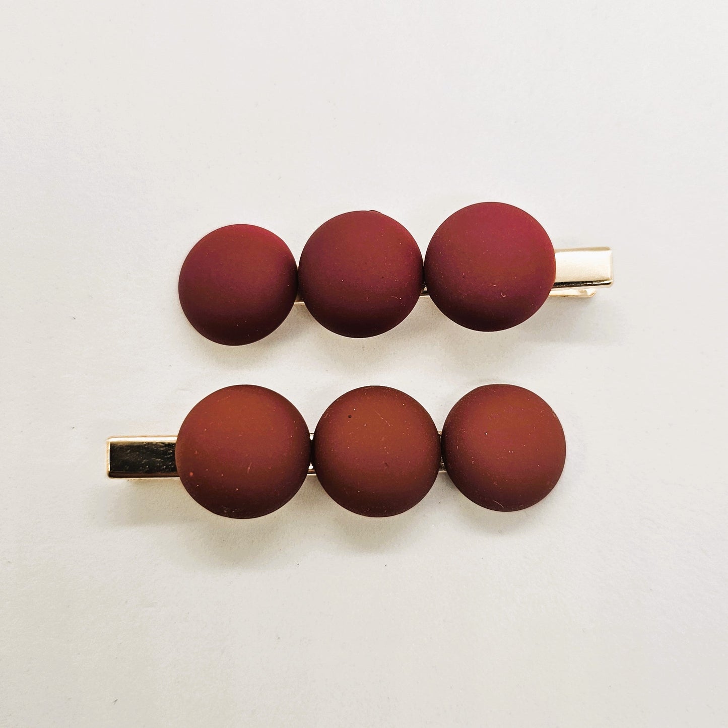 Clara Matte Alligator Clip - Pair