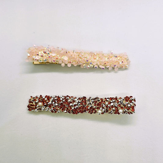Confetti Glitter Alligator Clip - Pair