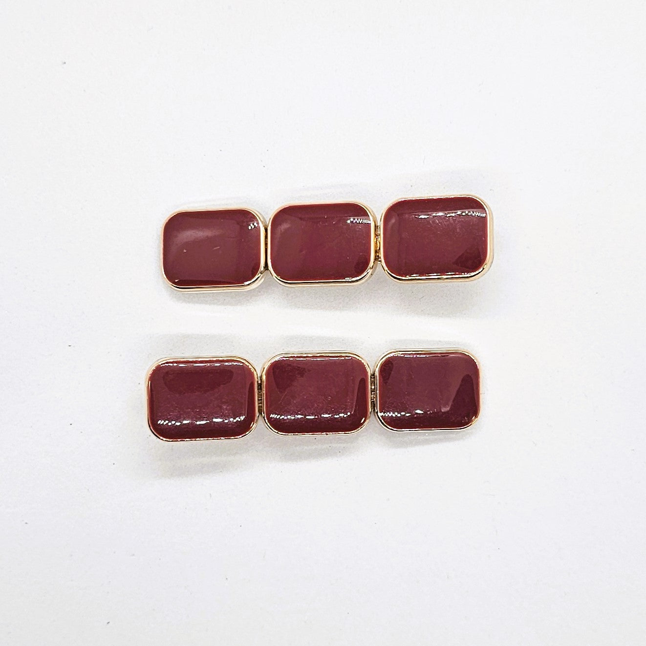 Georgie Enamel Alligator Clip - Pair