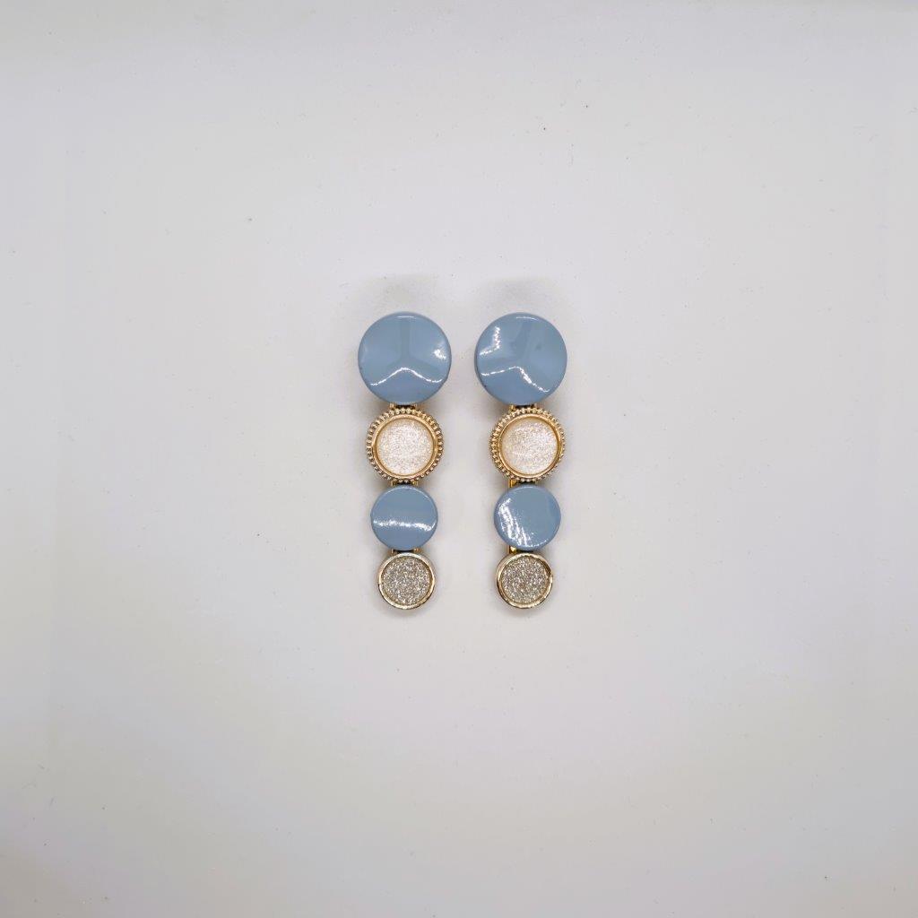 Azure Pearl Alligator Clip - Pair