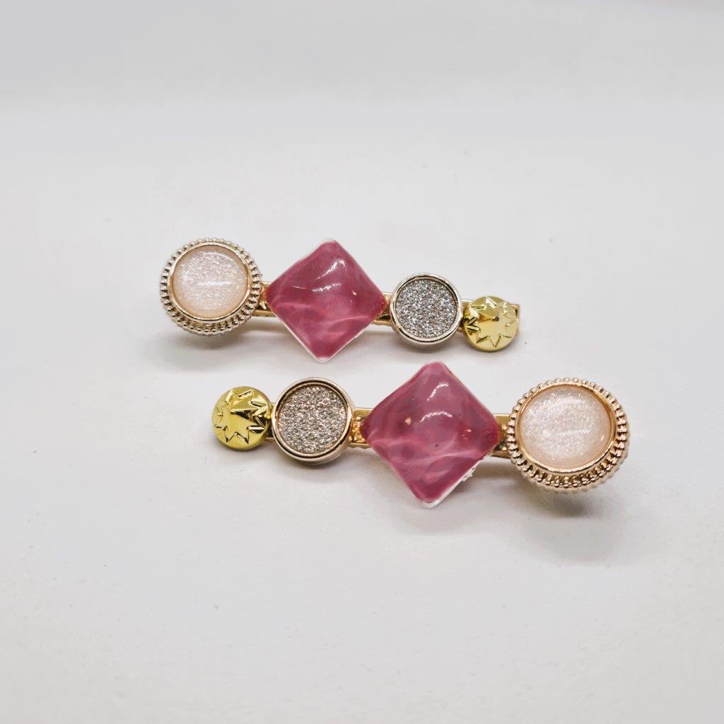 Azure Pearl Alligator Clip - Pair