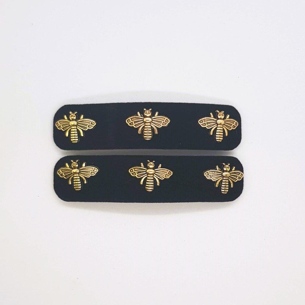 Scarab Velvet Snap Clip - Pair