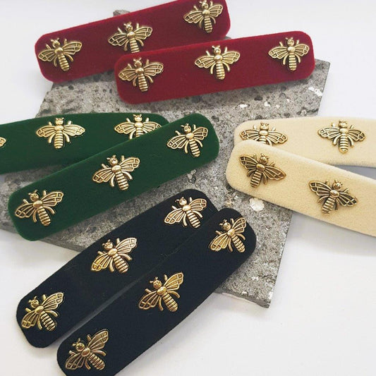 Scarab Velvet Snap Clip - Pair