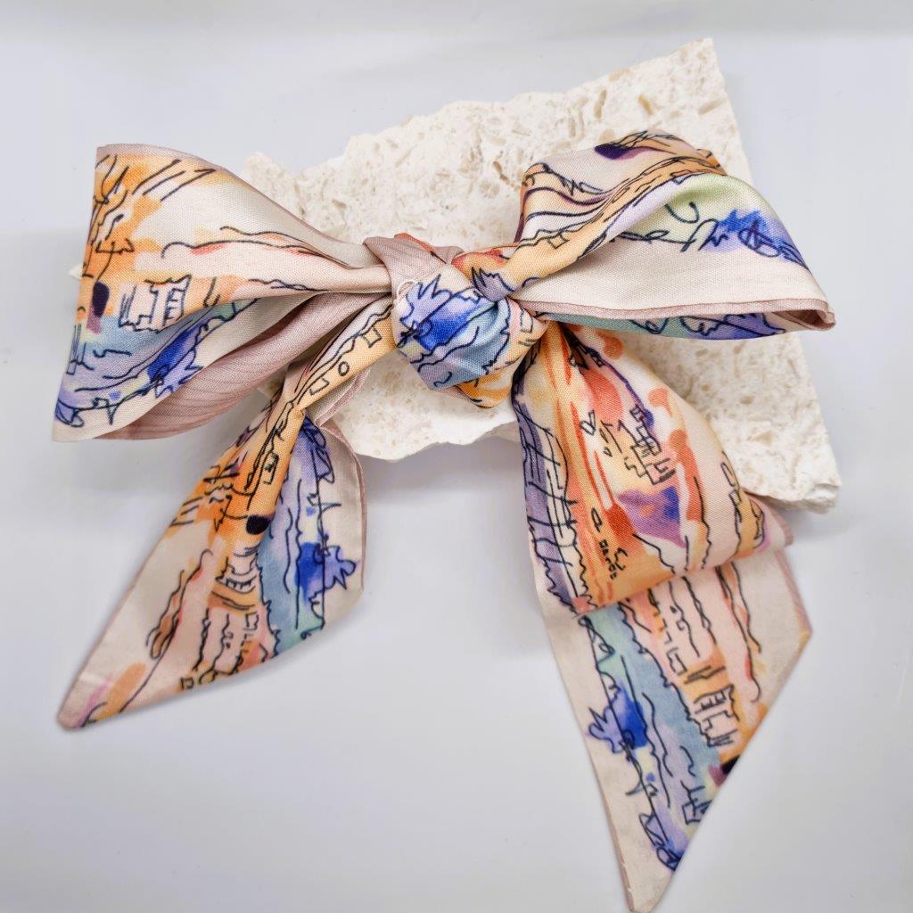 Japanese Watercolour Double-Sided Hair Tie