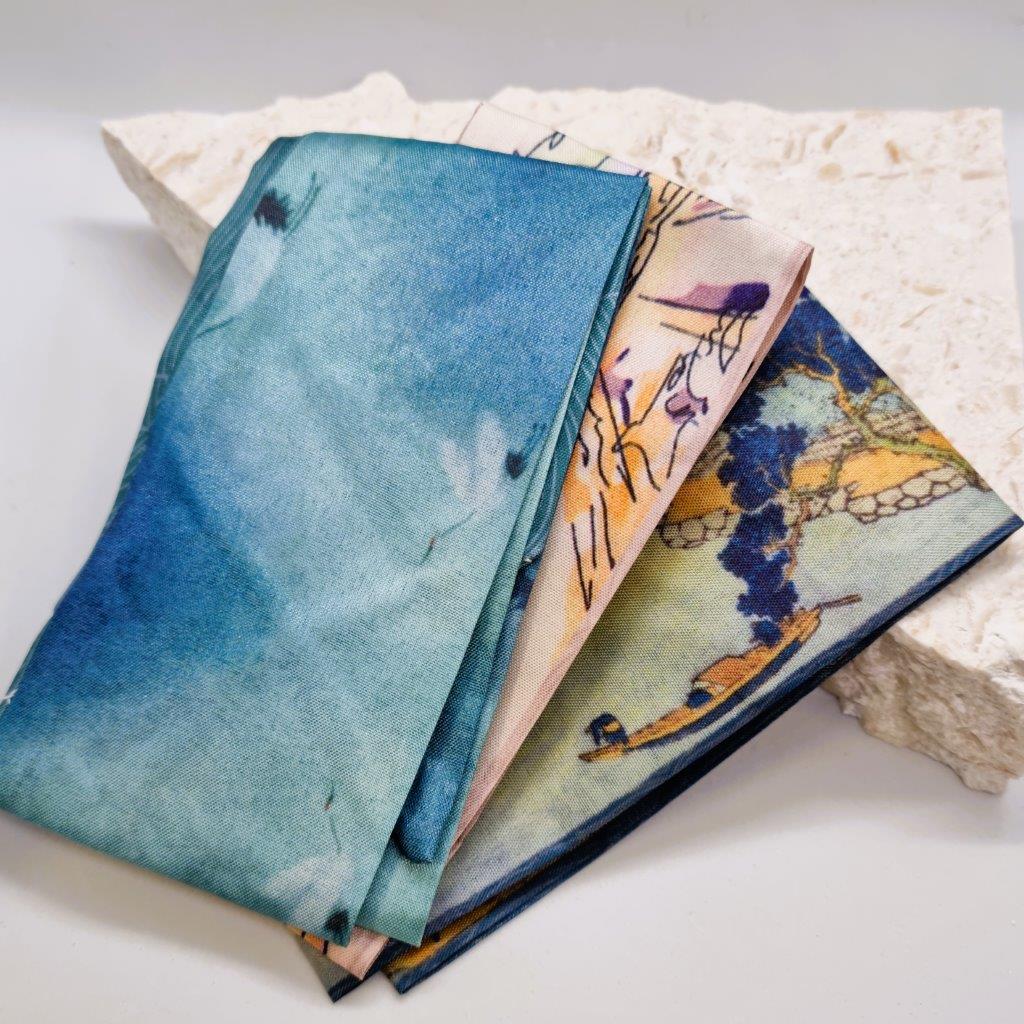 Japanese Watercolour Double-Sided Hair Tie