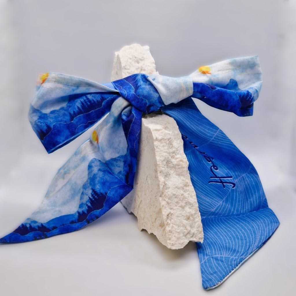 Japanese Watercolour Double-Sided Hair Tie