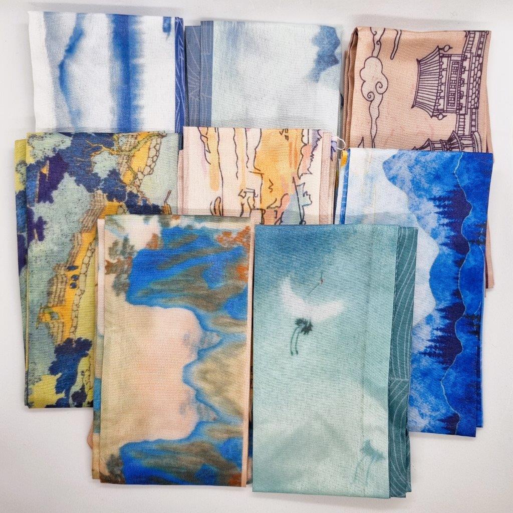 Japanese Watercolour Double-Sided Hair Tie