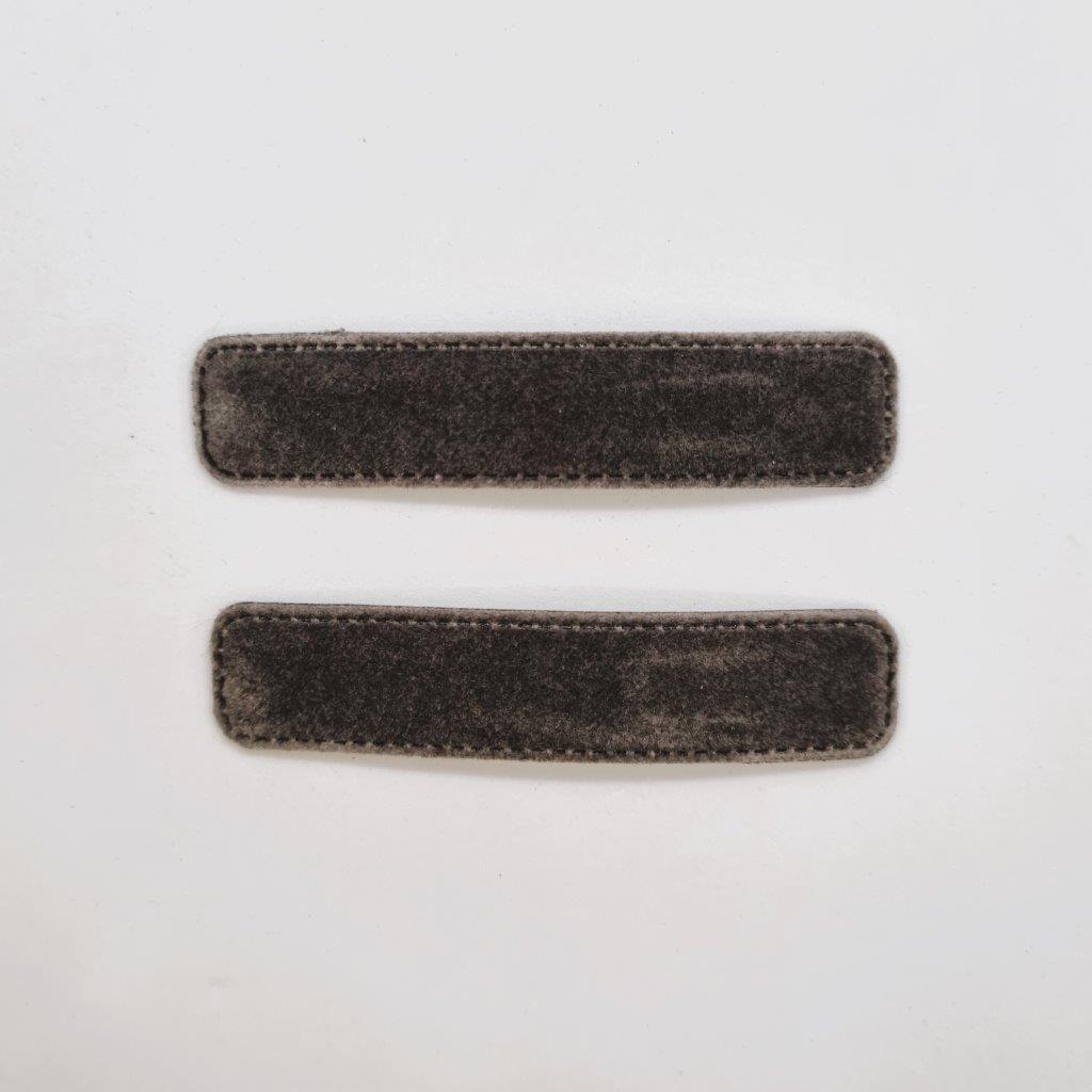 Staid Velvet Snap Clip - Pair