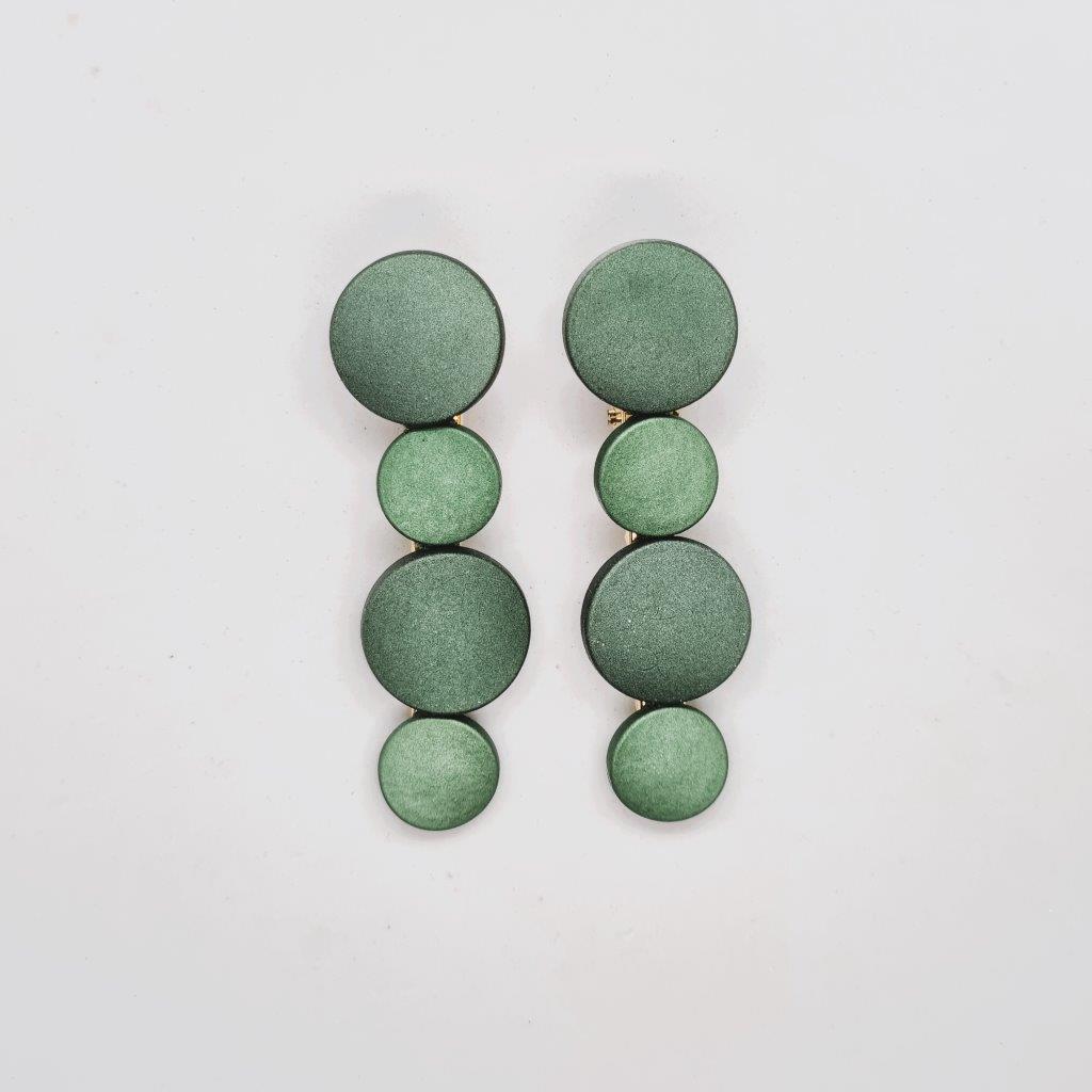 Emerald Alligator Clip - Pair