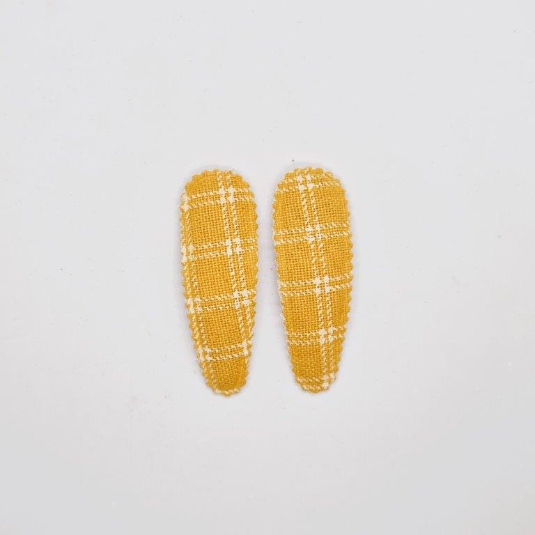 Maisie Junior Snap Clip Checks - Pair