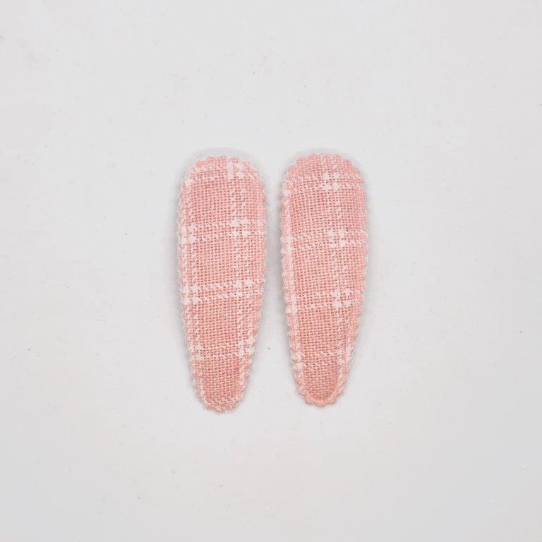 Maisie Junior Snap Clip Checks - Pair