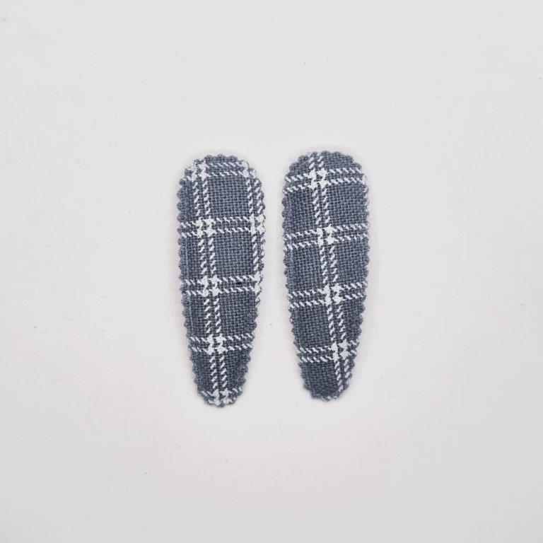 Maisie Junior Snap Clip Checks - Pair