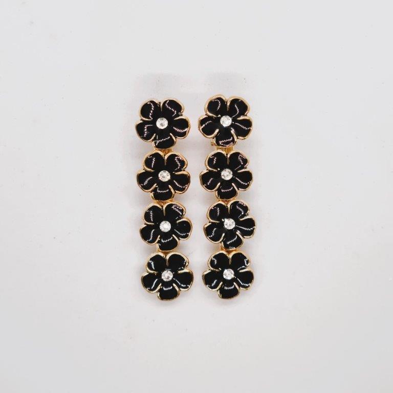 Luca Enamel Alligator Clip - Pair