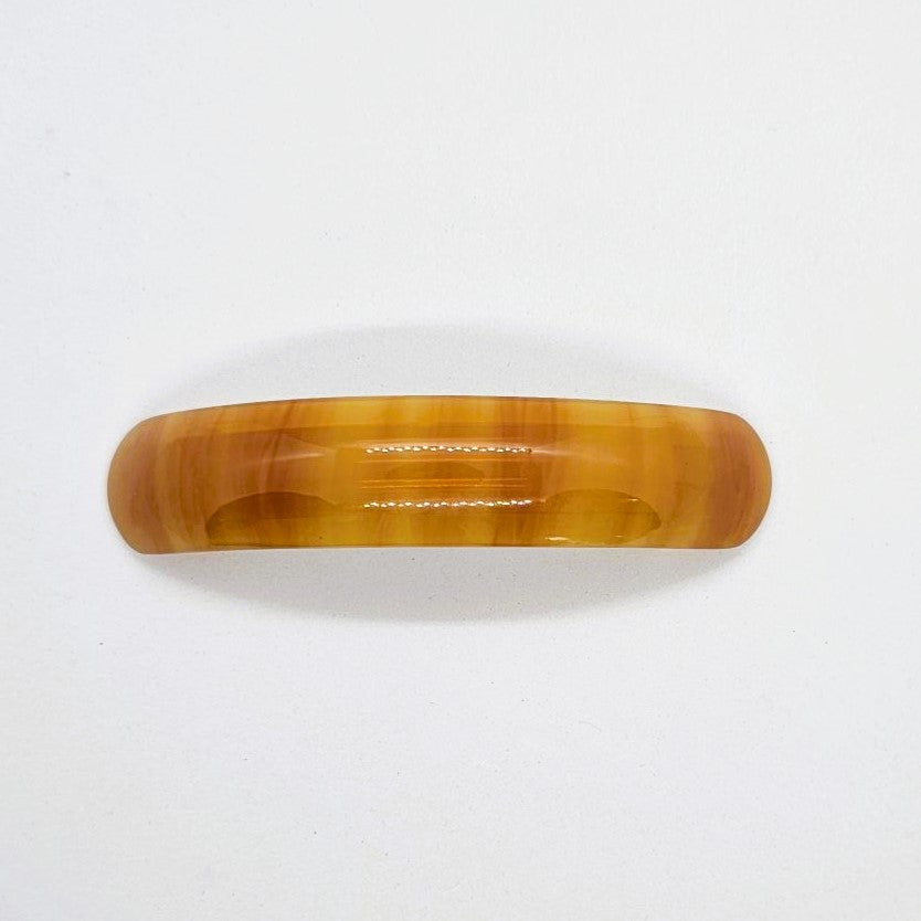Onyx Premium Resin Large Curved Barrette