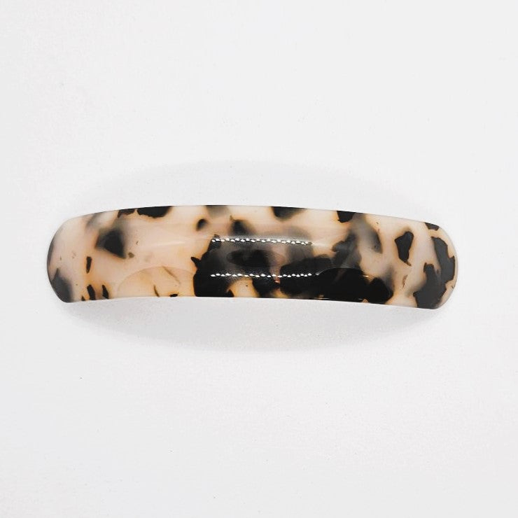 Onyx Premium Resin Large Curved Barrette