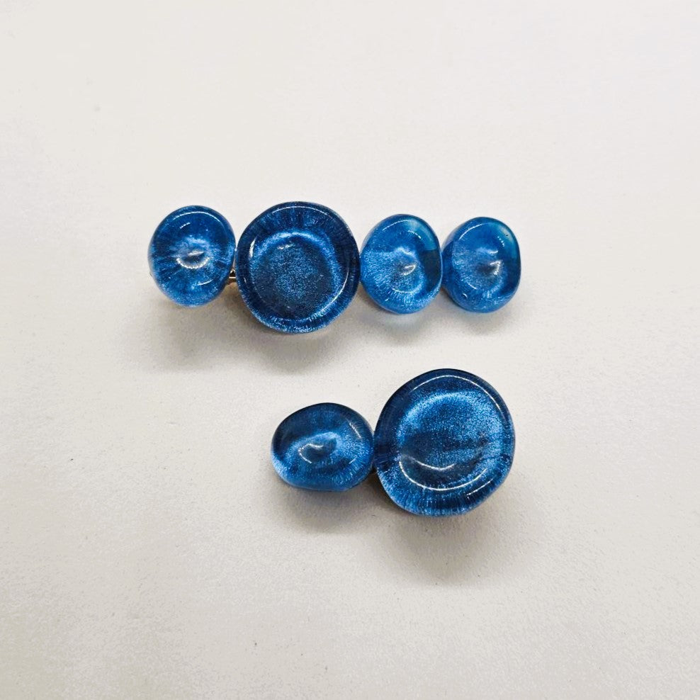 Droplet Resin Alligator Clip - Pair